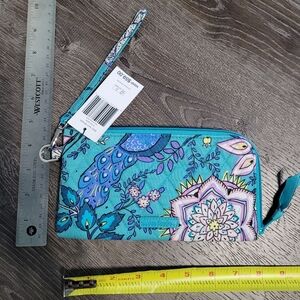 Vera Bradley Blue Floral Wristlet